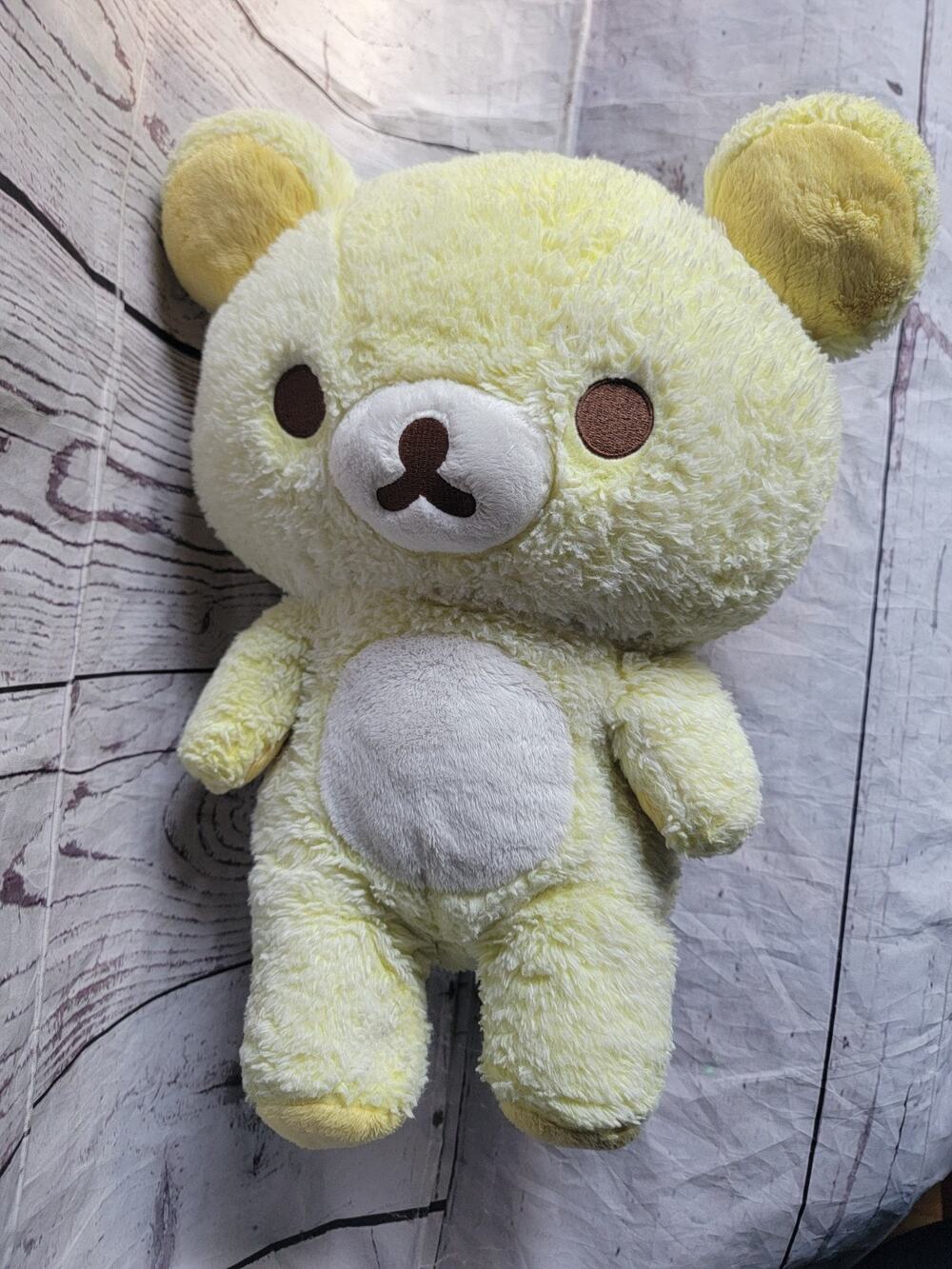 Rilakkuma Sherbet Series Yellow Bear Plush 15" Cute Kawaii San-X Original Teddy